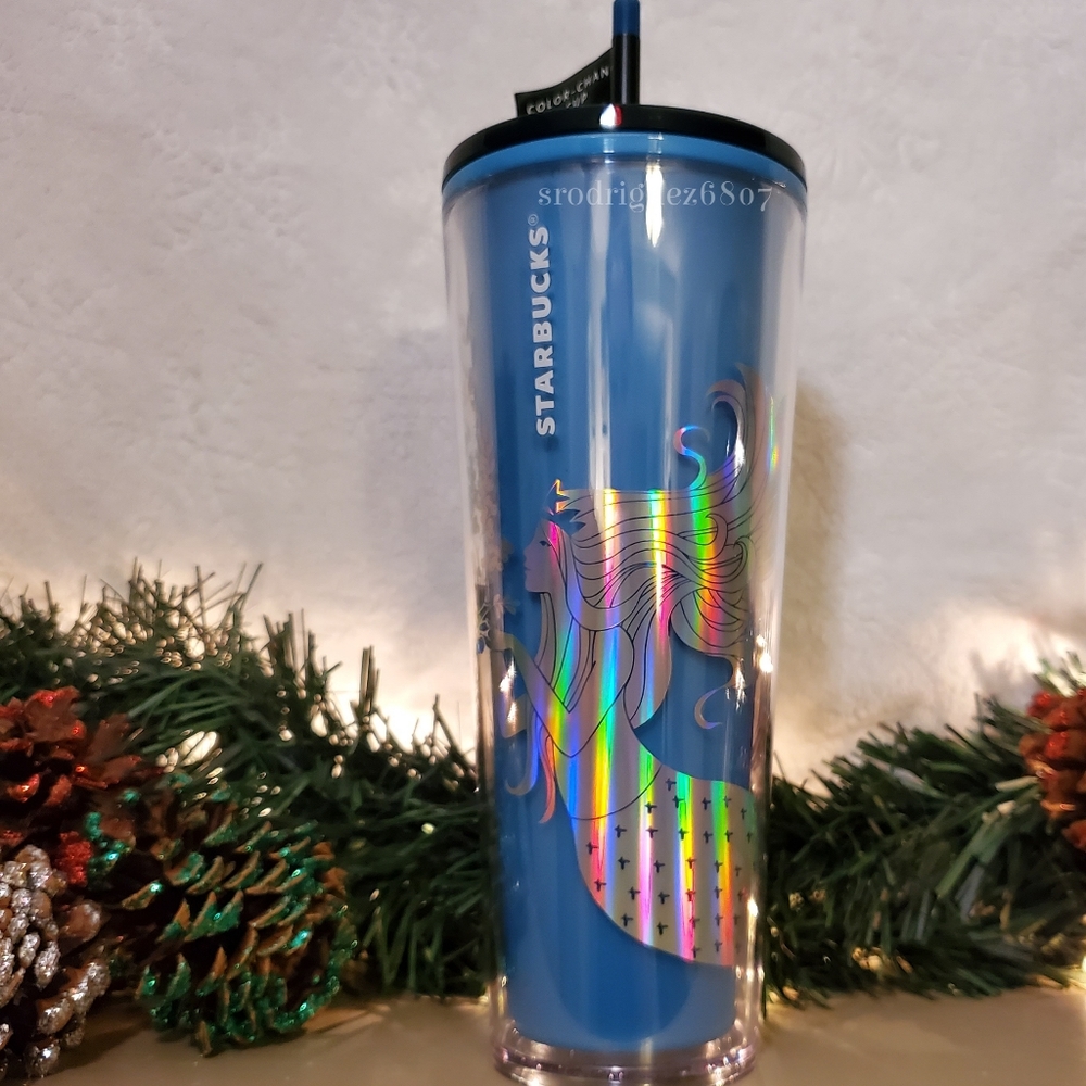 🧜‍♀️NEW🧜‍♀️Starbucks Blue Mermaid Color Changing Cup